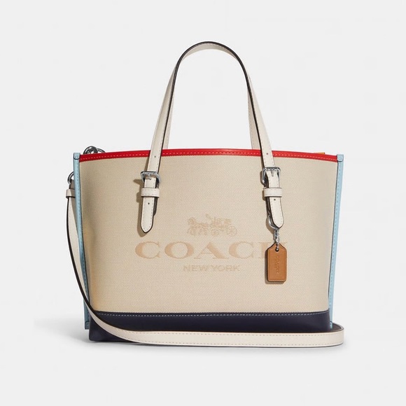 Coach Mollie Tote 25 In Colorblock #CF651 - Picture 1 of 6